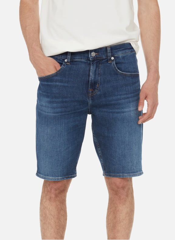 Denim Bermuda shorts Blue by 7 FOR ALL MANKIND 7 FOR ALL MANKIND Denim Bermuda shorts Blue
