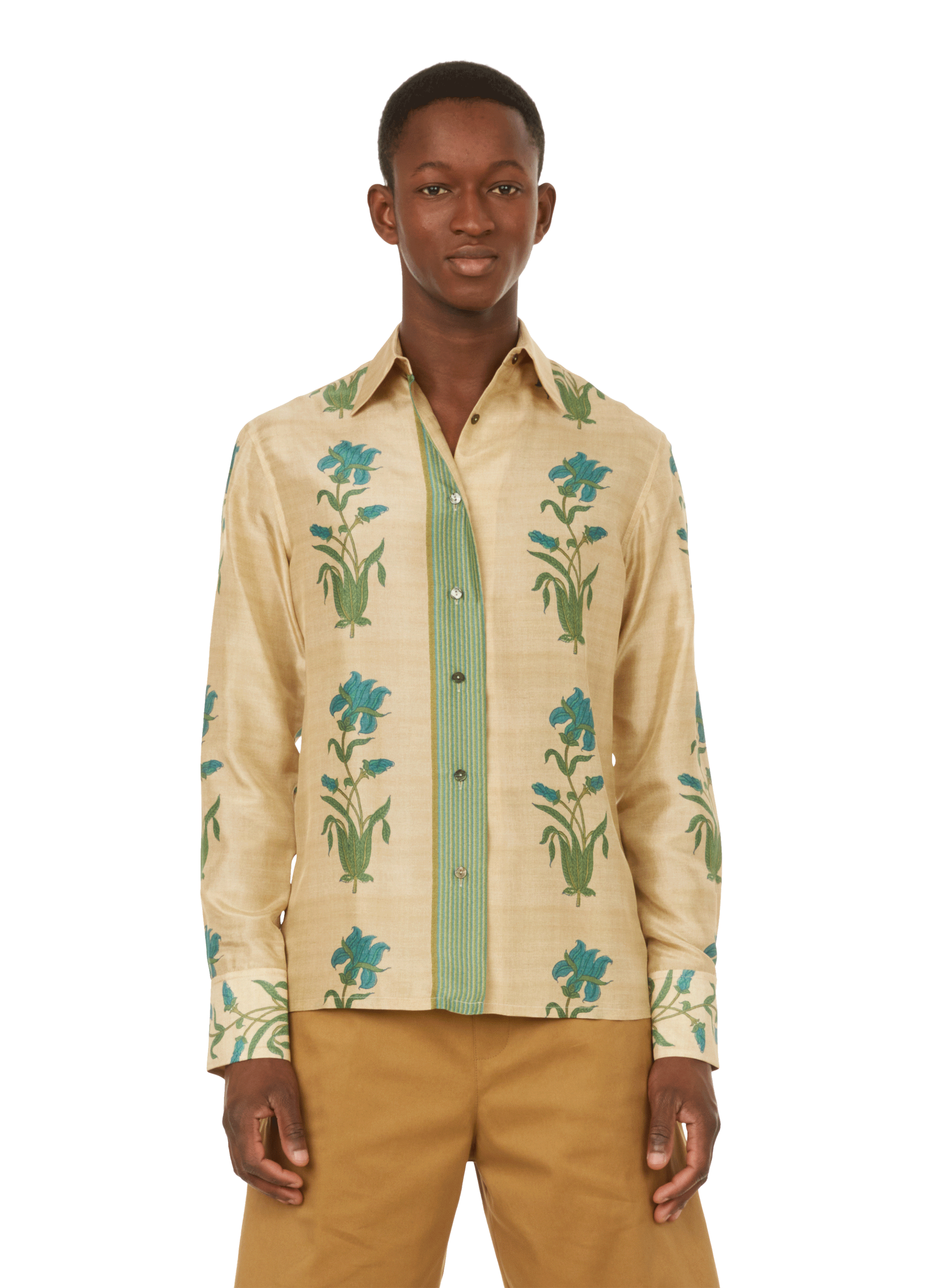 PRINTED SILK SHIRT - 73 LONDON for MEN 