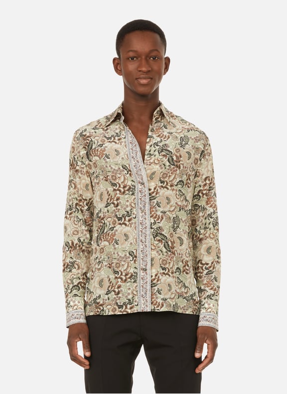 Floral print silk shirt Multicolour by 73 LONDON 73 LONDON Floral print silk shirt Multicolour