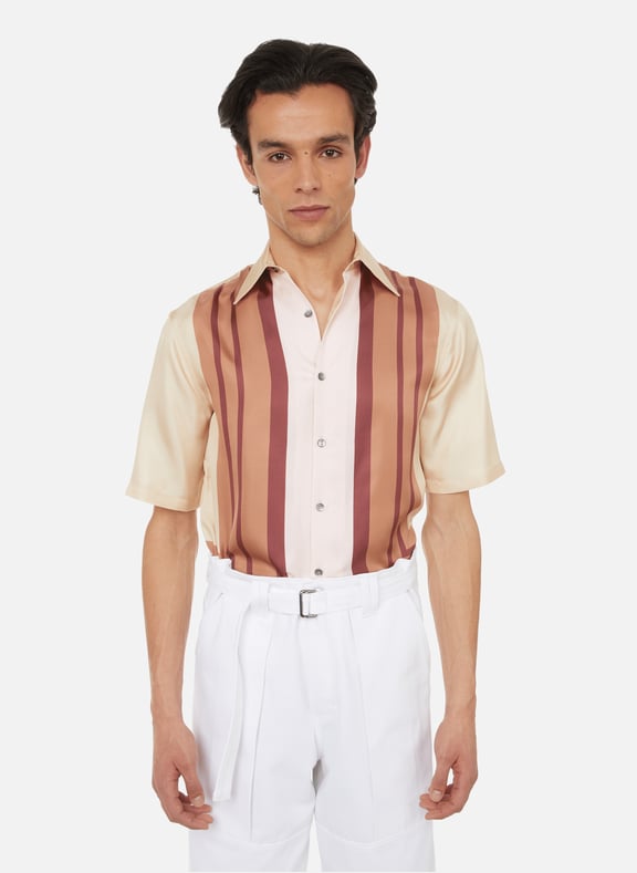 Striped silk shirt Multicolour by 73 LONDON 73 LONDON Striped silk shirt Multicolour