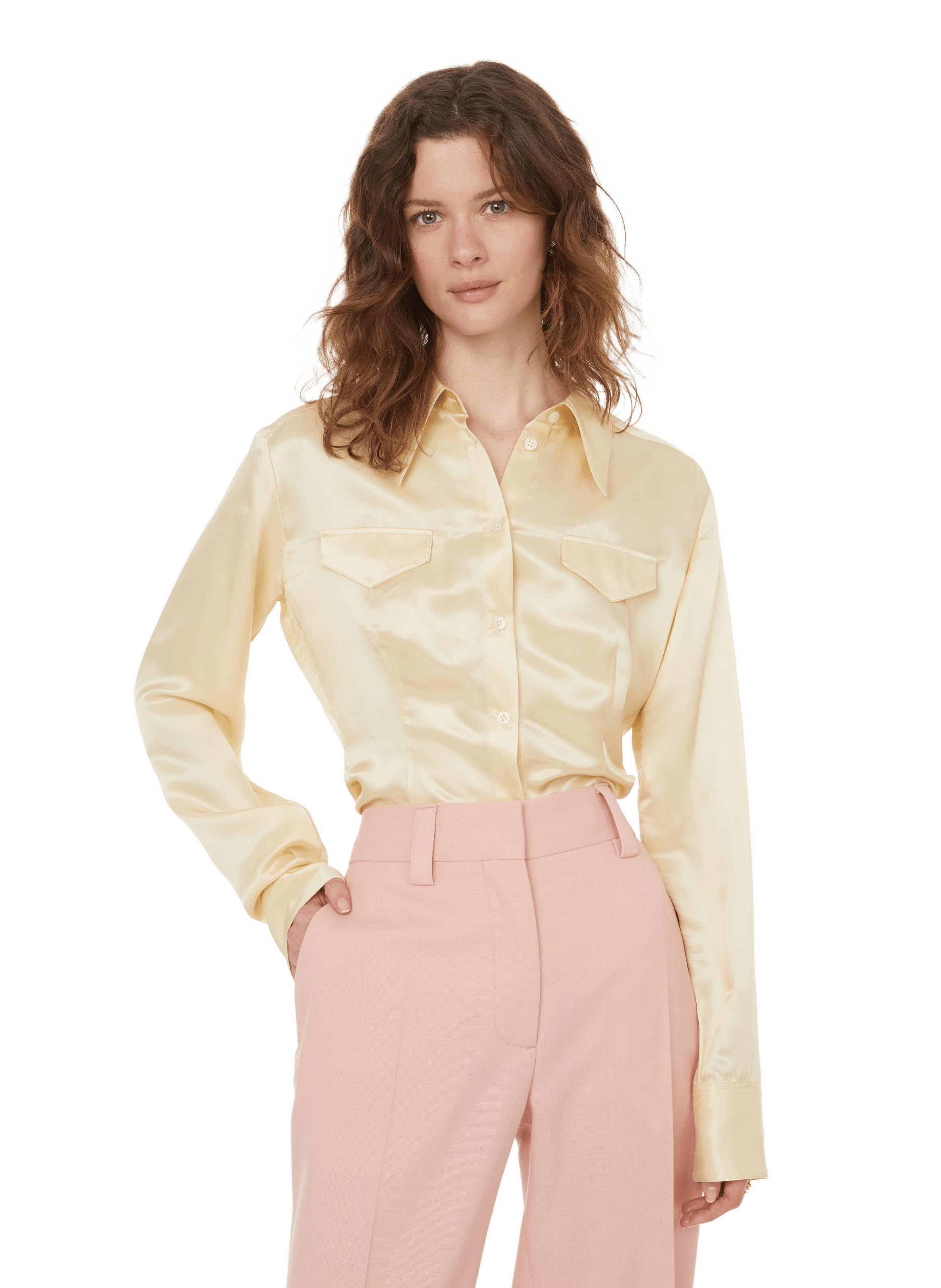 acne studios silk shirt