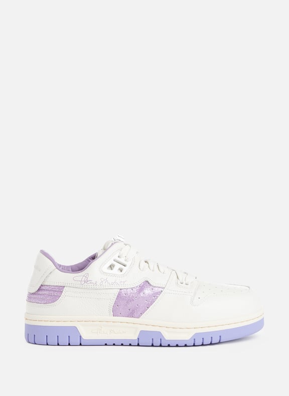 Low-top calfskin leather sneakers Purple by ACNE STUDIOS ACNE STUDIOS Low-top calfskin leather sneakers Purple