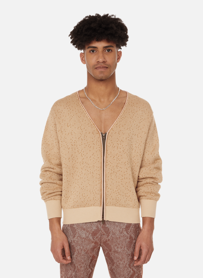 Oversized wool and cotton cardigan ACNE STUDIOS