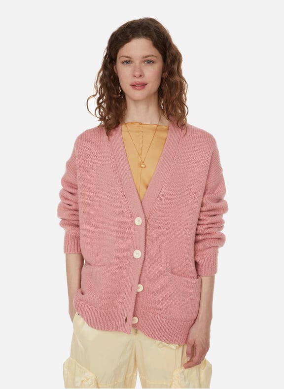 Oversized wool-blend cardigan Pink by ACNE STUDIOS ACNE STUDIOS Oversized wool-blend cardigan Pink