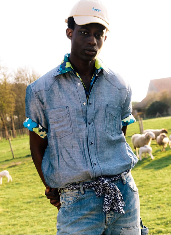 Short-sleeved shirt Blue by ACNE STUDIOS ACNE STUDIOS Short-sleeved shirt Blue