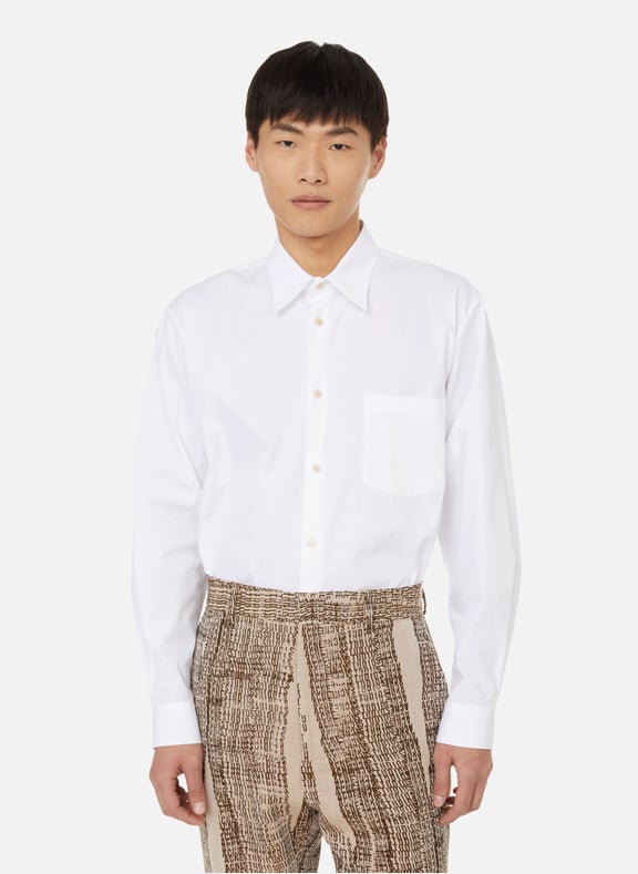 Cotton poplin straight shirt White by ACNE STUDIOS ACNE STUDIOS Cotton poplin straight shirt White