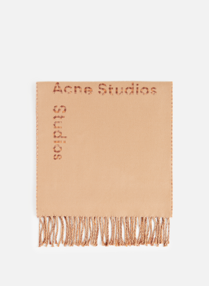 Scarf with a plain and checked appearance ACNE STUDIOS