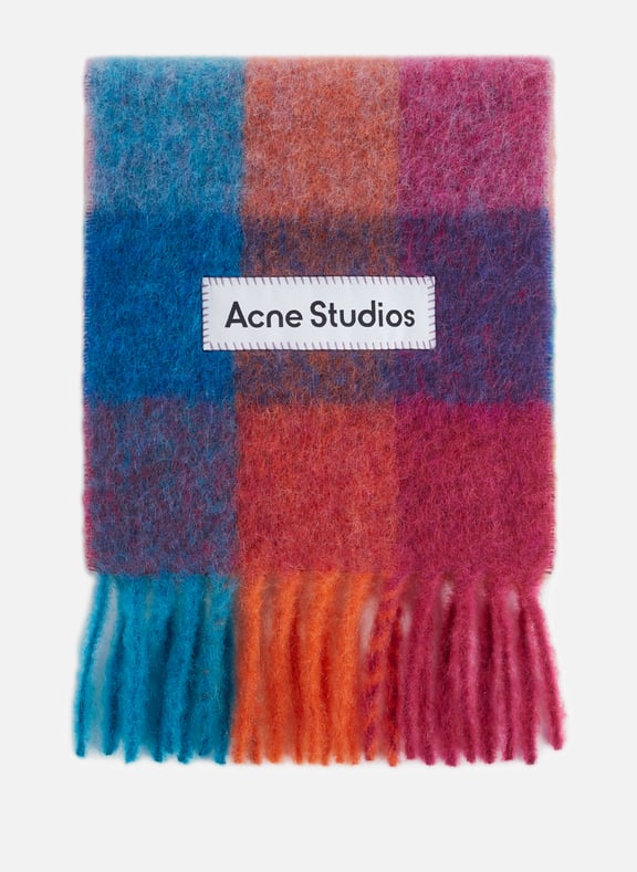 Alpaca and mohair-blend scarf Multicolour by ACNE STUDIOS ACNE STUDIOS Alpaca and mohair-blend scarf Multicolour
