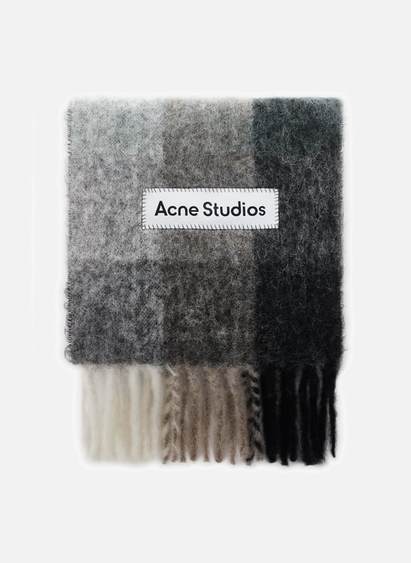 Large check scarf Green by ACNE STUDIOS ACNE STUDIOS Large check scarf Green