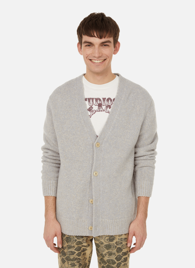 Oversized wool and cotton-blend cardigan ACNE STUDIOS
