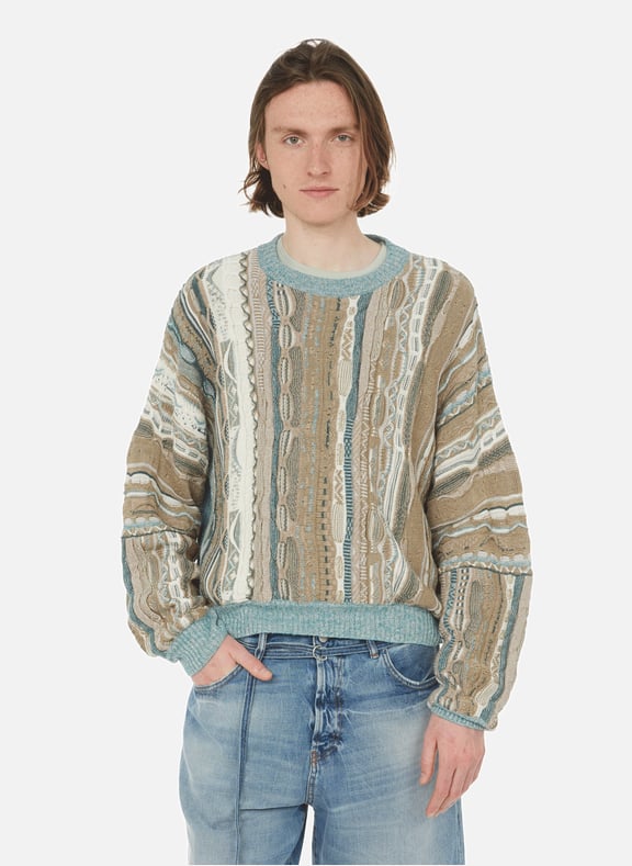 Linen, cotton and wool-blend knit jumper Multicolour by ACNE STUDIOS ACNE STUDIOS Linen, cotton and wool-blend knit jumper Multicolour