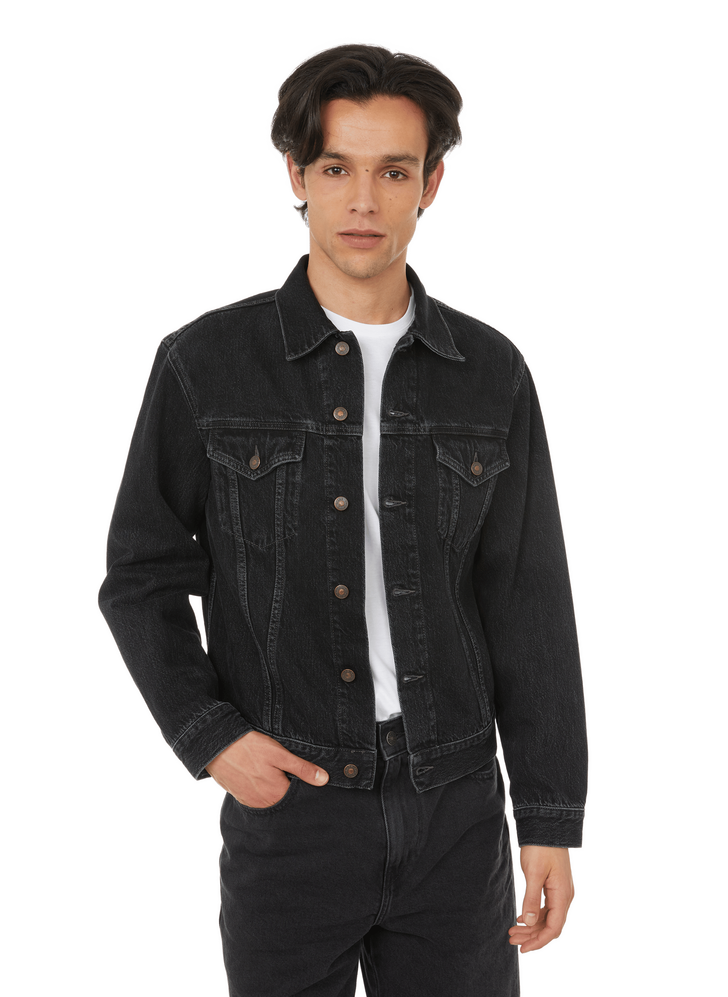 COTTON DENIM JACKET - ACNE STUDIOS for 