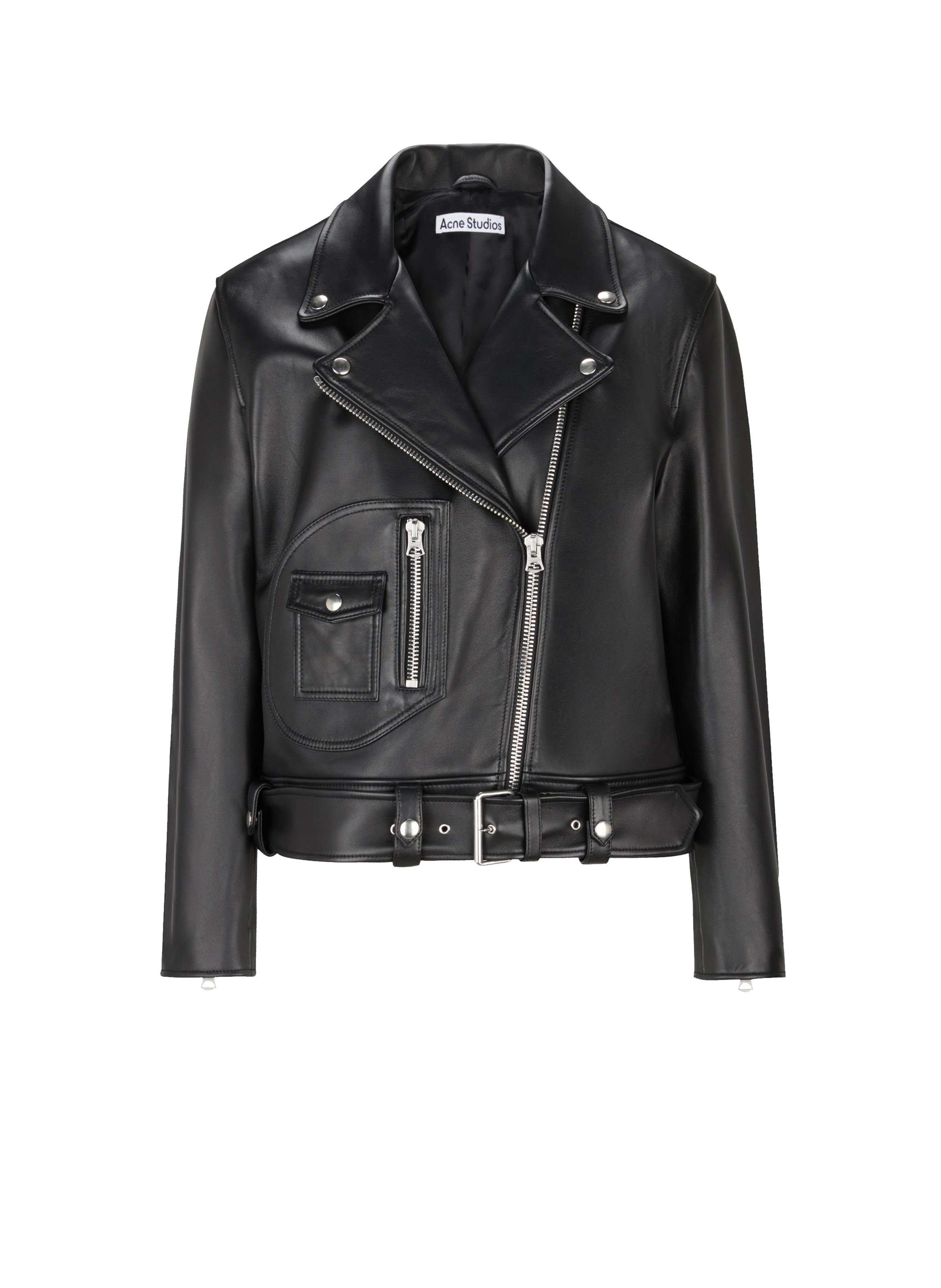 acne studios leather moto jacket