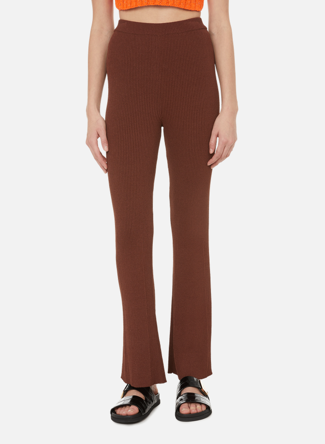 Flared knit trousers AERON