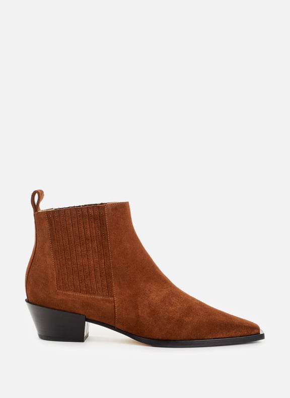 Bea calfskin leather ankle boots Brown by AEYDE AEYDE Bea calfskin leather ankle boots Brown