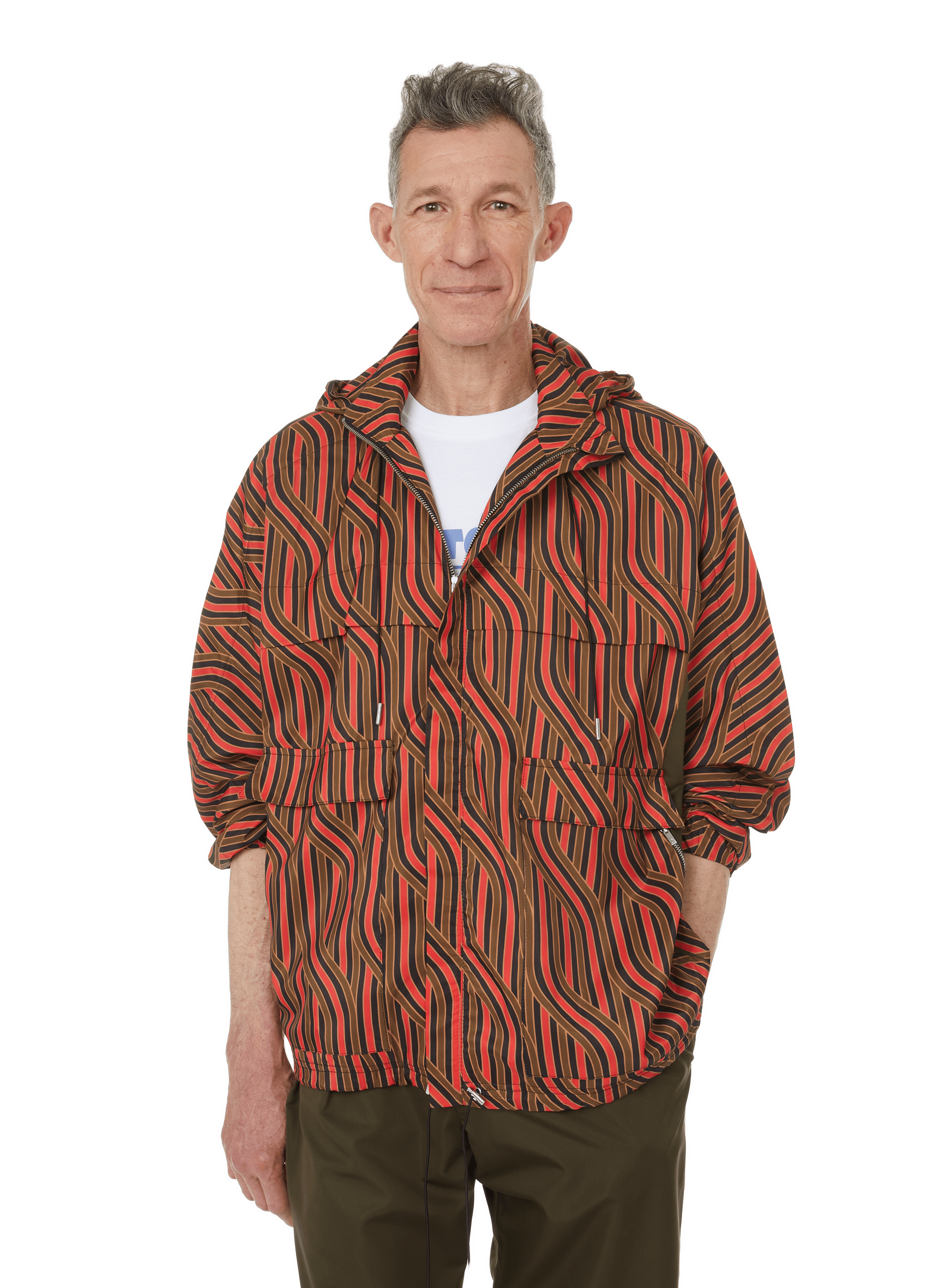 drawstring hooded parka