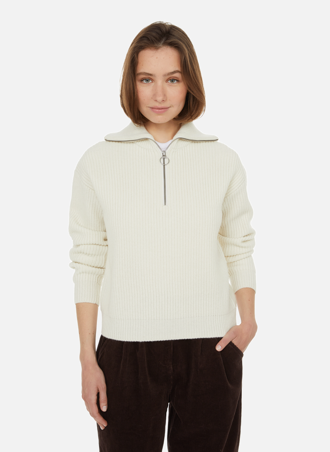 Wool-blend half-zip jumper AIGLE