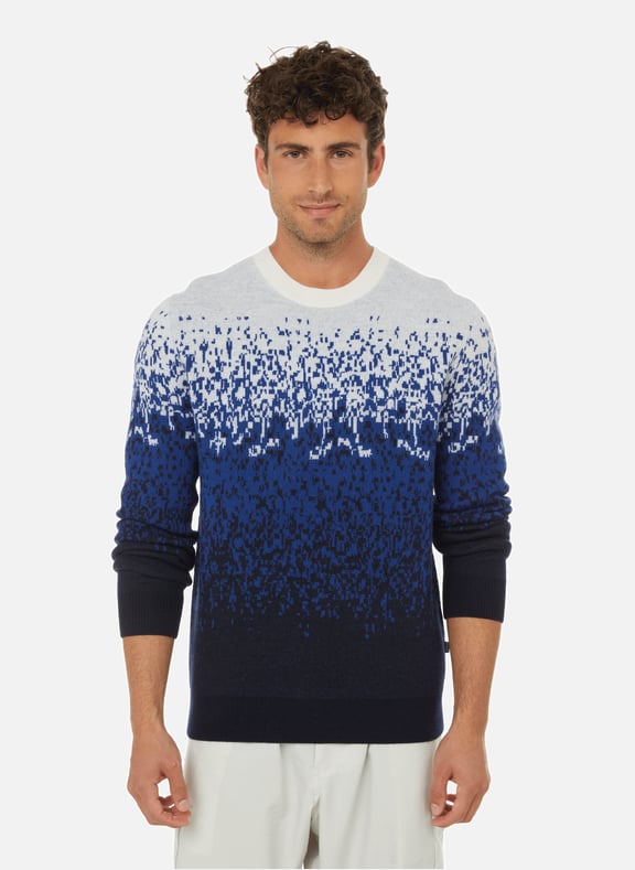 Wool jumper with gradient effect Blue by AIGLE AIGLE Wool jumper with gradient effect Blue