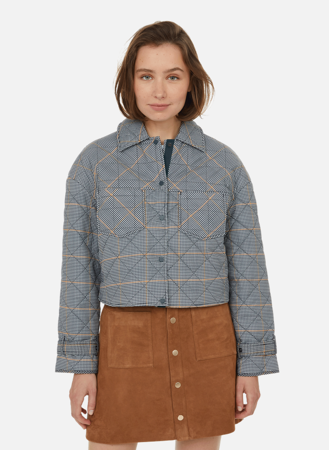 Obricow quilted houndstooth jacket AIGLE