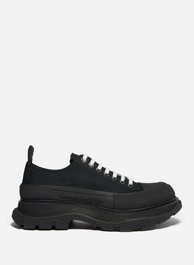 Alexander mcqueen noir en top daim