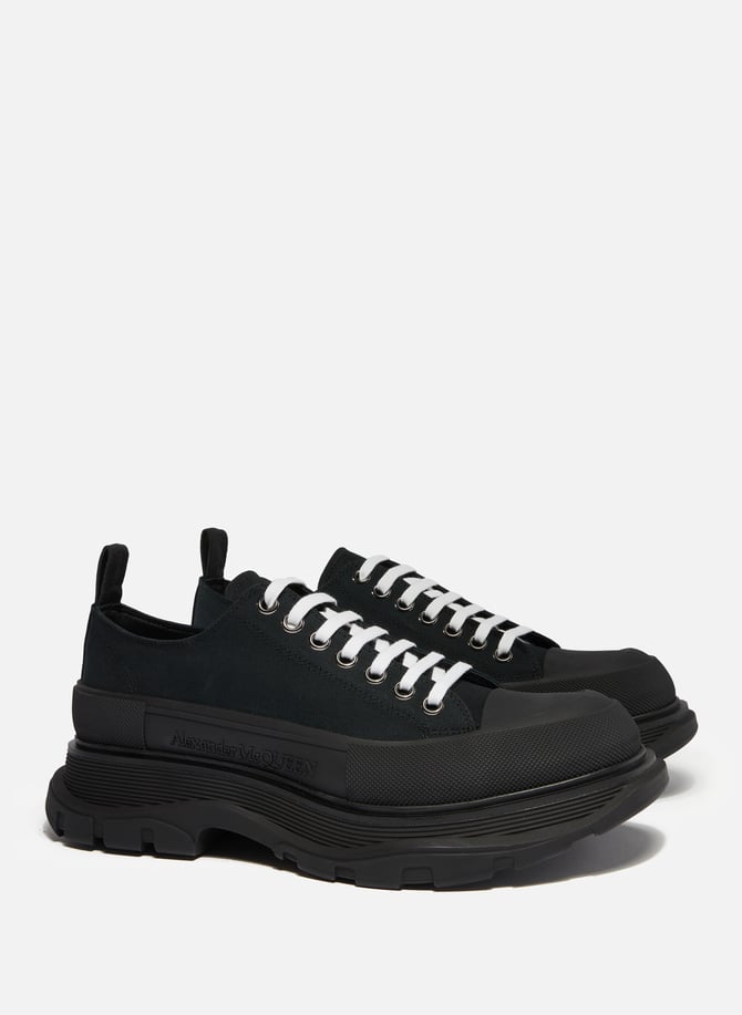 Alexander mcqueen noir en top daim
