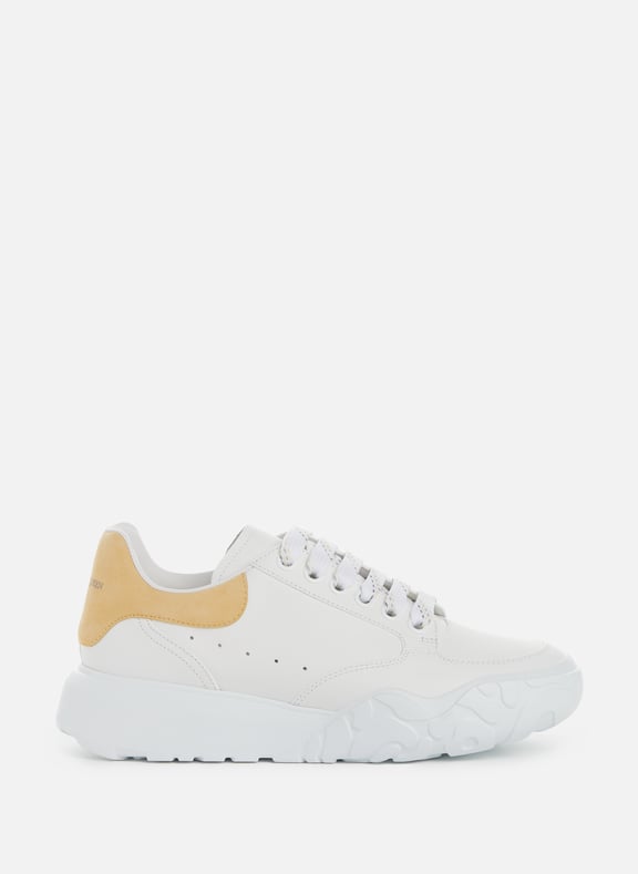 Court leather sneakers White by ALEXANDER MCQUEEN ALEXANDER MCQUEEN Court leather sneakers White