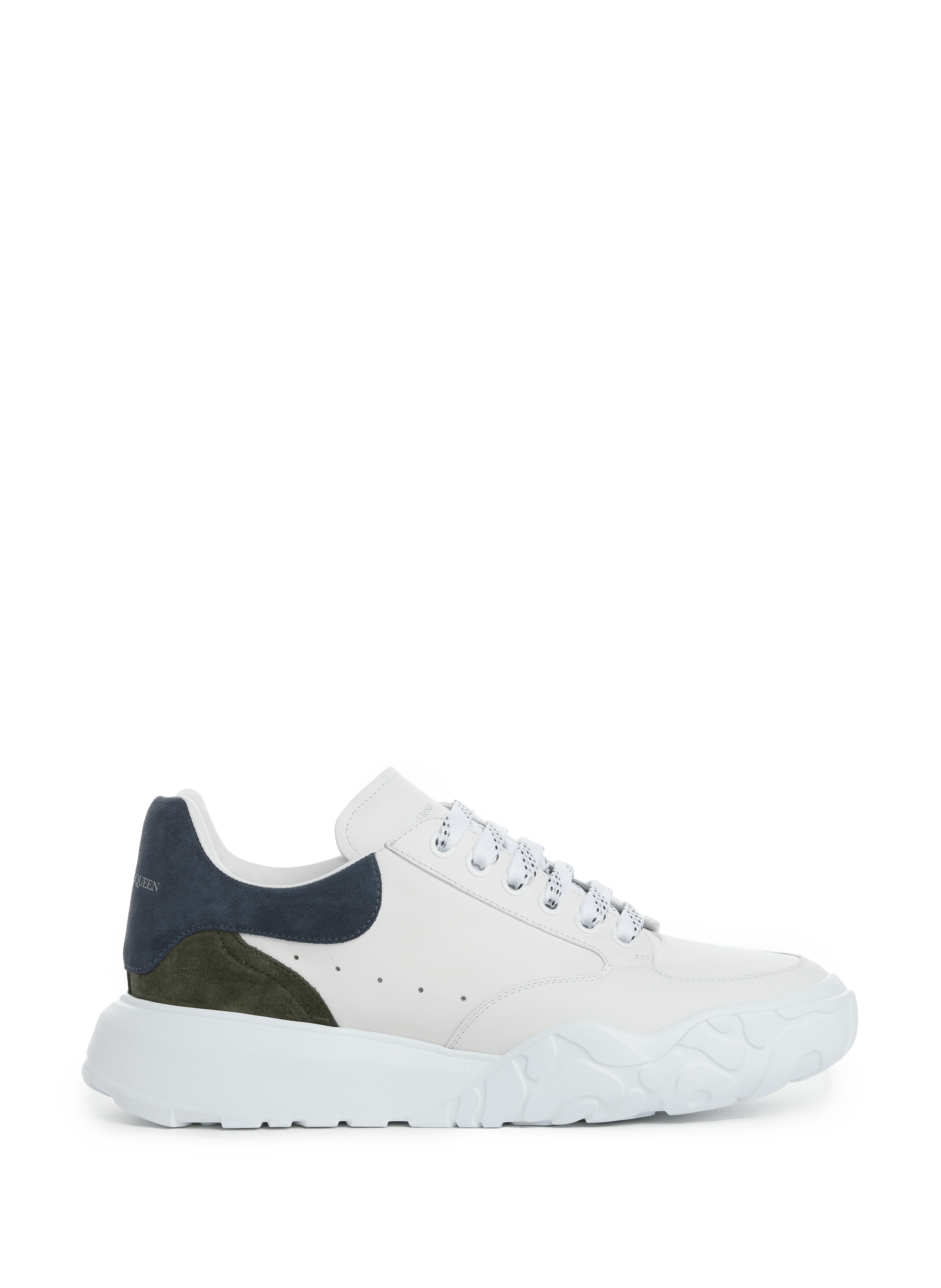 beige suede mcqueens