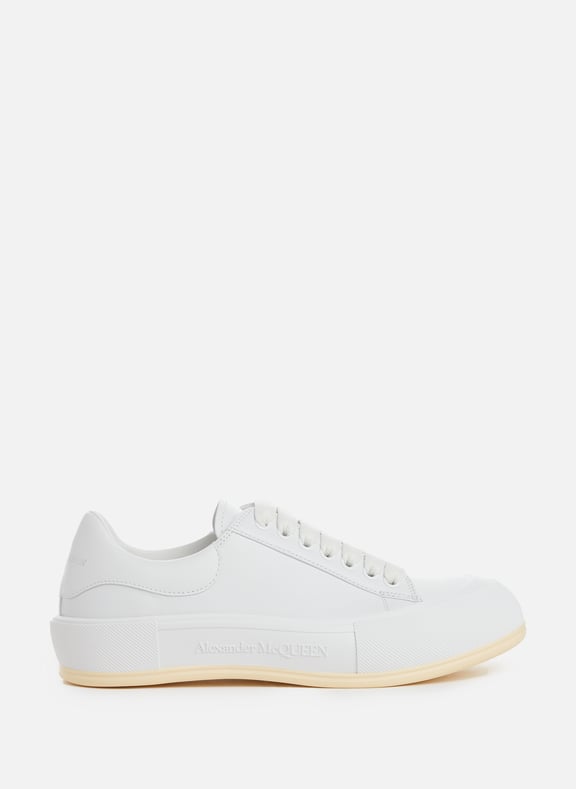 Joey leather sneakers White by ALEXANDER MCQUEEN ALEXANDER MCQUEEN Joey leather sneakers White
