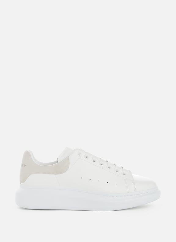 Oversized leather sneakers White by ALEXANDER MCQUEEN ALEXANDER MCQUEEN Oversized leather sneakers White