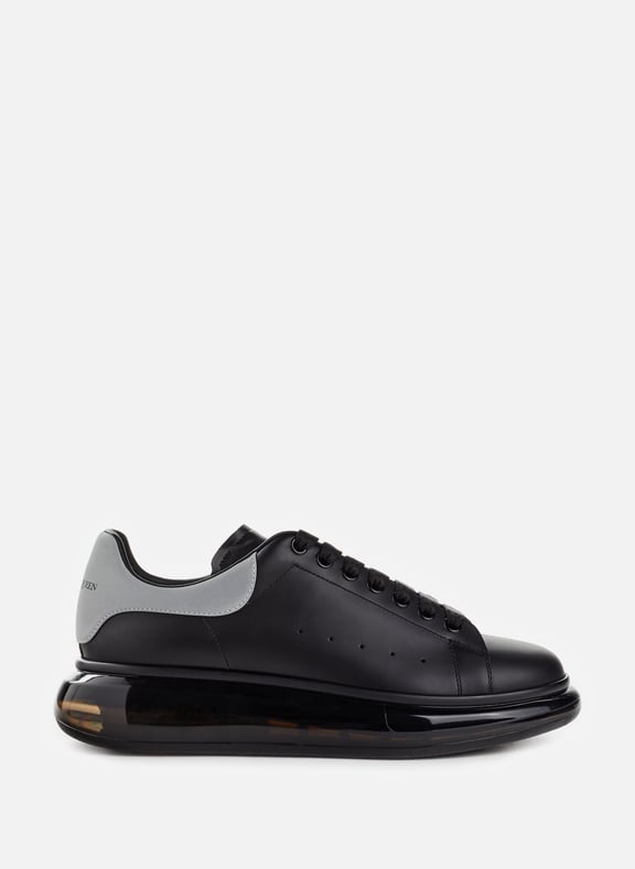 Oversized leather sneakers Black by ALEXANDER MCQUEEN ALEXANDER MCQUEEN Oversized leather sneakers Black