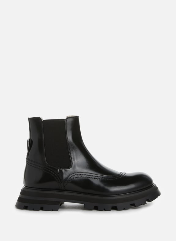 Leather Chelsea boots Black by ALEXANDER MCQUEEN ALEXANDER MCQUEEN Leather Chelsea boots Black