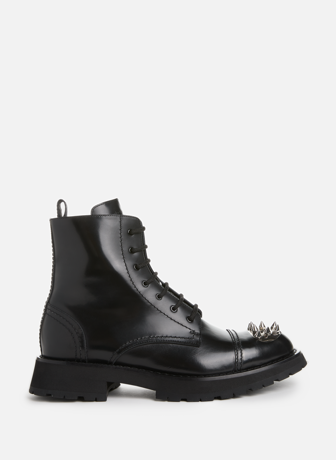 Punk leather ankle boots ALEXANDER MCQUEEN