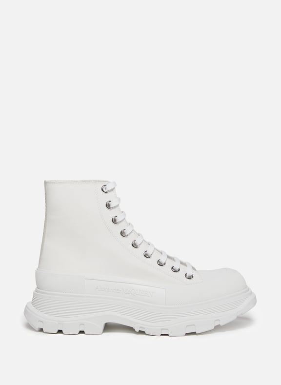 Tread Slick ankle boots White by ALEXANDER MCQUEEN ALEXANDER MCQUEEN Tread Slick ankle boots White