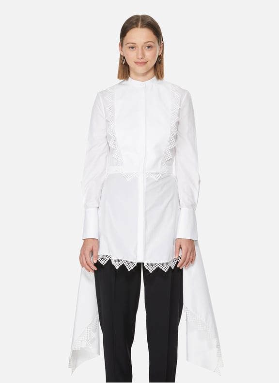 Asymmetric shirt White by ALEXANDER MCQUEEN ALEXANDER MCQUEEN Asymmetric shirt White