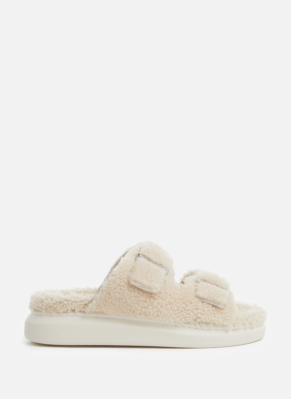 HYBRID SHEEPSKIN SLIDERS ALEXANDER MCQUEEN for WOMEN Printemps