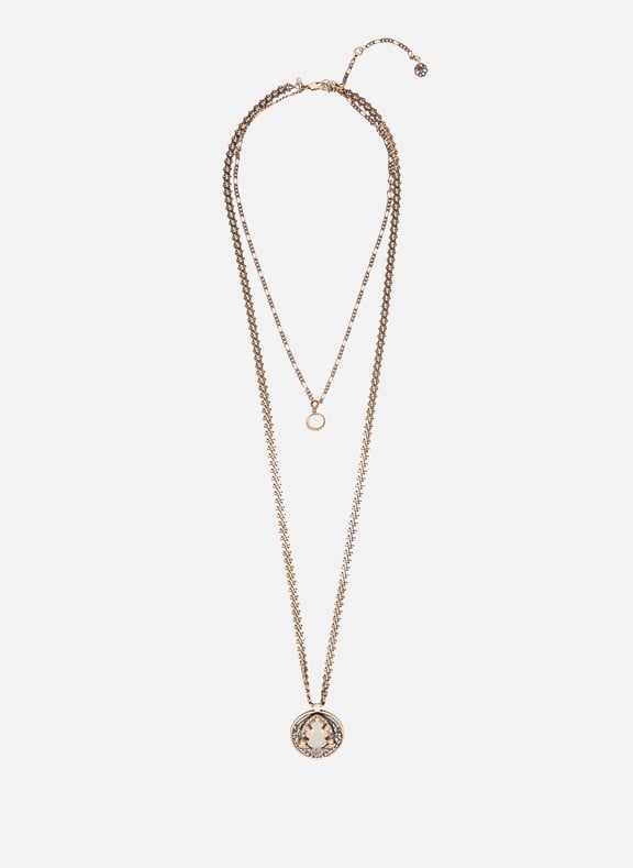 Multi-row Necklace Golden by ALEXANDER MCQUEEN ALEXANDER MCQUEEN Multi-row Necklace Golden