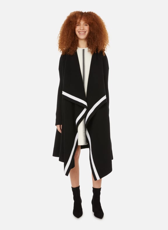 Long wool cardigan Black by ALEXANDER MCQUEEN ALEXANDER MCQUEEN Long wool cardigan Black