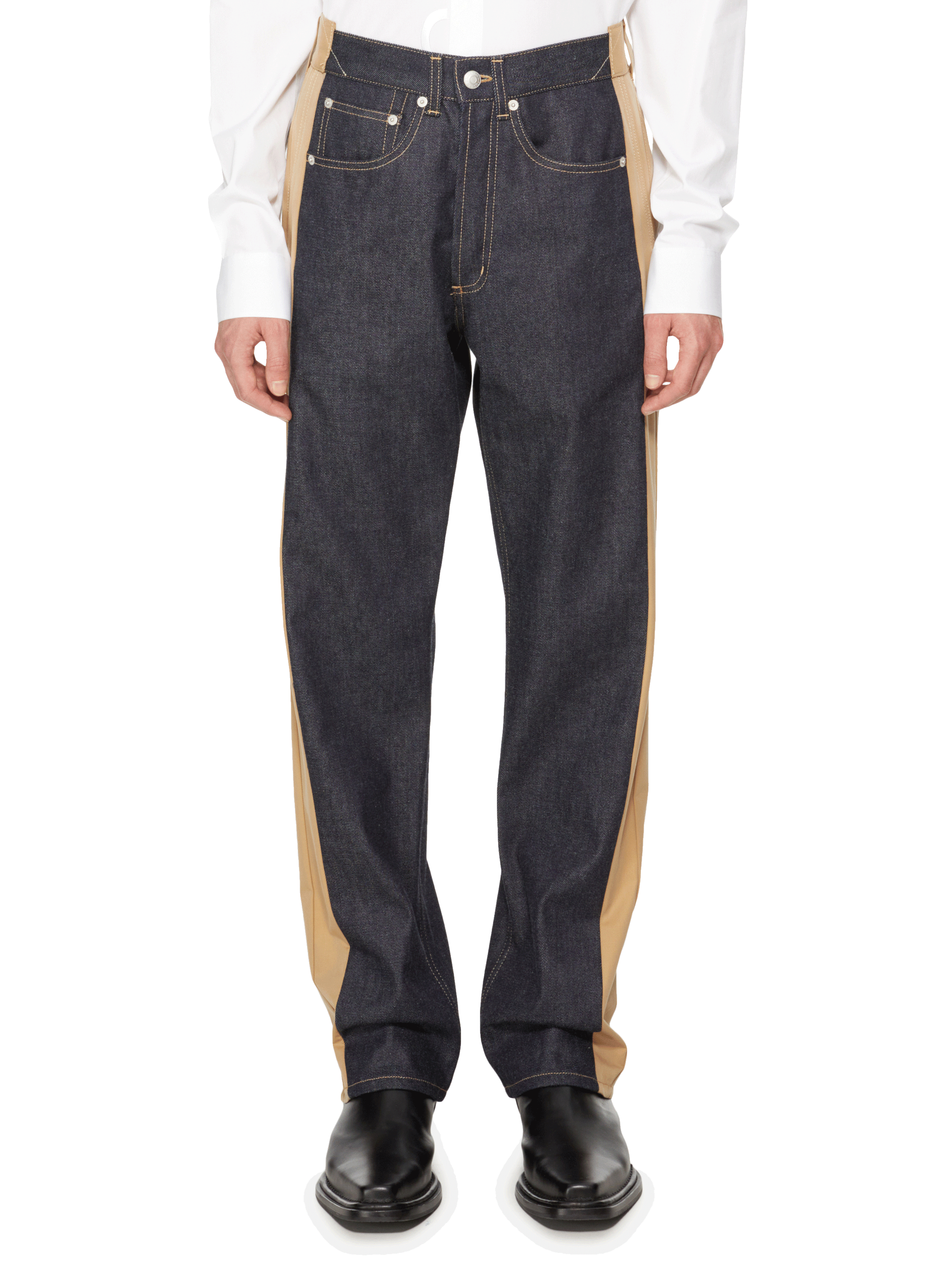 STRAIGHT-CUT PANELLED JEANS - ALEXANDER 