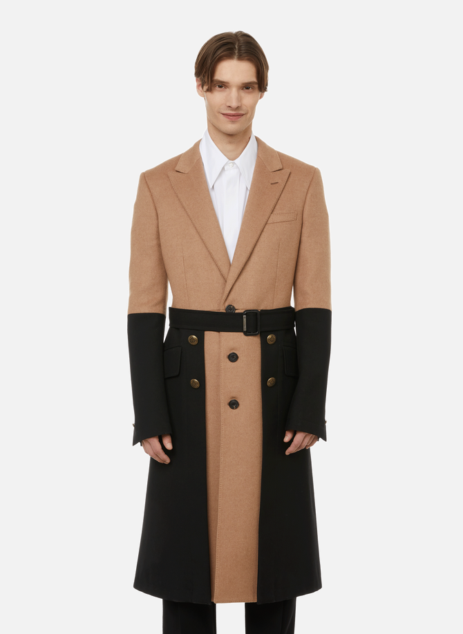 Long coat with contrasting yoke ALEXANDER MCQUEEN