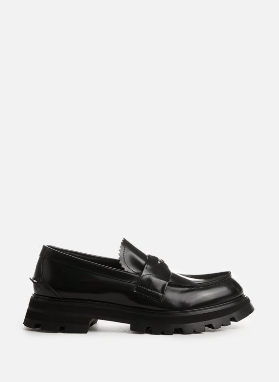 ALEXANDER MCQUEEN Leather loafers Black