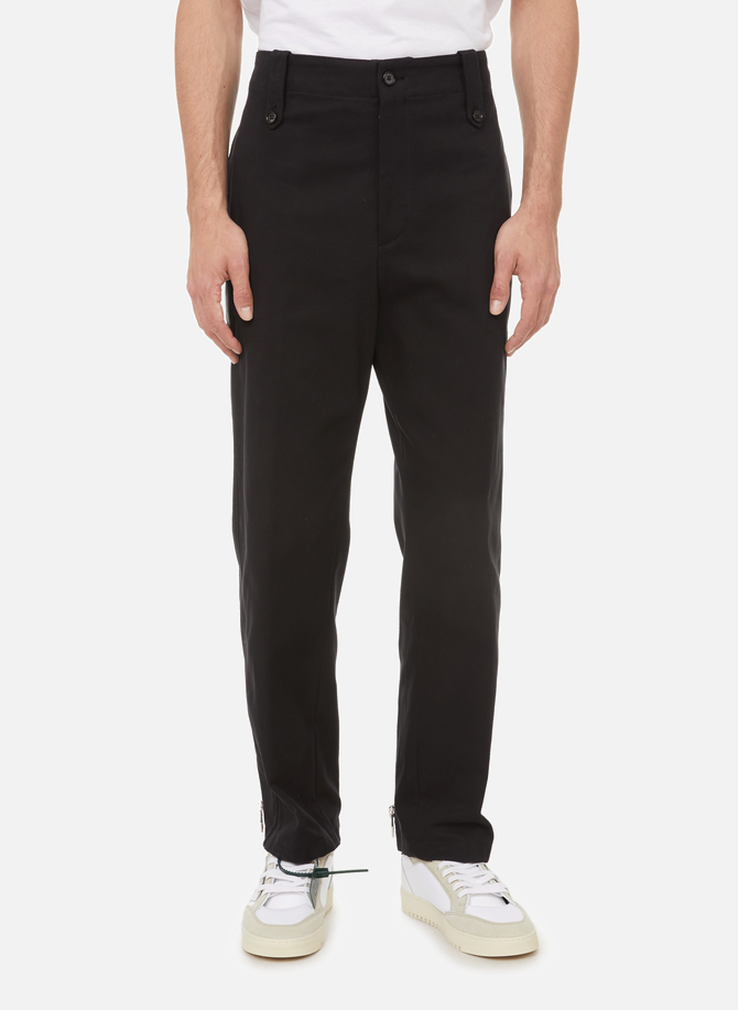 Cotton trousers with zip detail ALEXANDER MCQUEEN