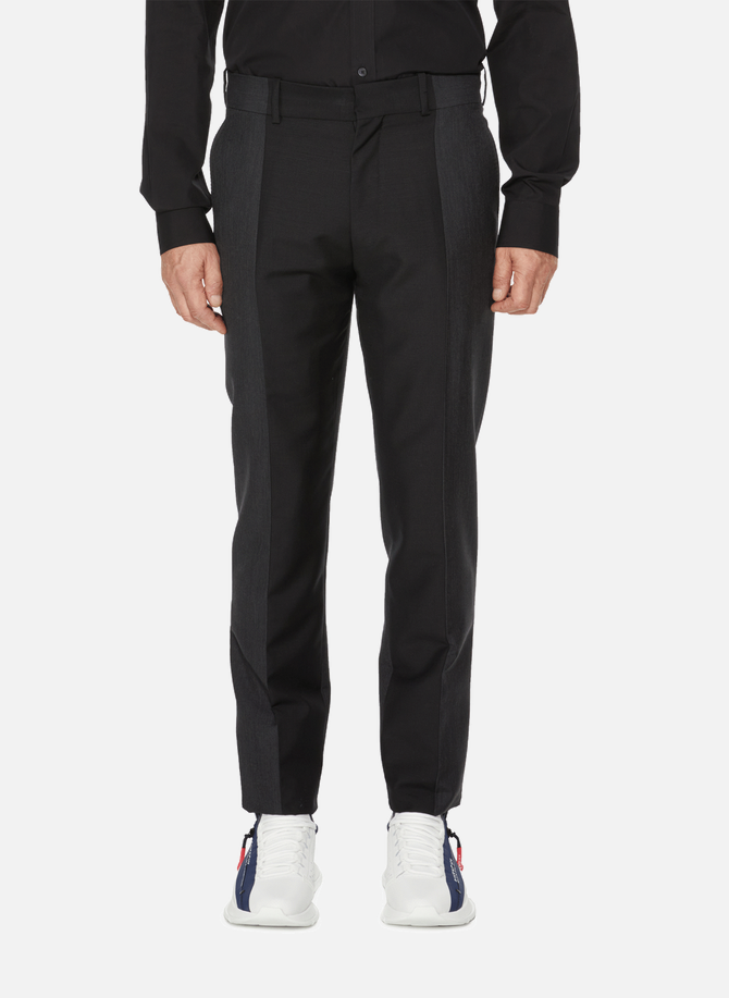 Suit trousers with wool and mohair blend panels ALEXANDER MCQUEEN