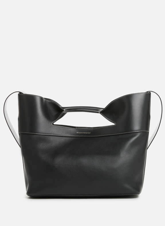 ALEXANDER MCQUEEN The Bow small leather bag Black