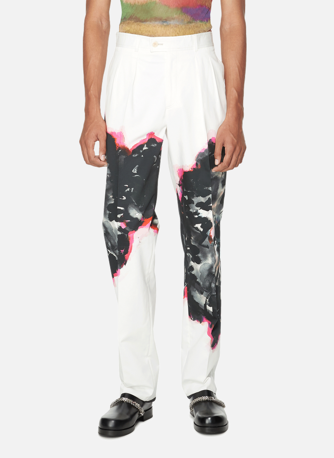 Printed cotton Trousers ALEXANDER MCQUEEN