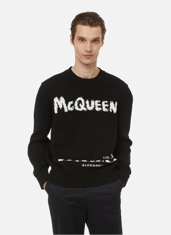 COTTON LOGO JUMPER ALEXANDER MCQUEEN for MEN Printemps