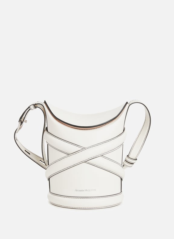 Curve bucket bag White by ALEXANDER MCQUEEN ALEXANDER MCQUEEN Curve bucket bag White