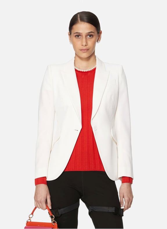 Wool blazer White by ALEXANDER MCQUEEN ALEXANDER MCQUEEN Wool blazer White