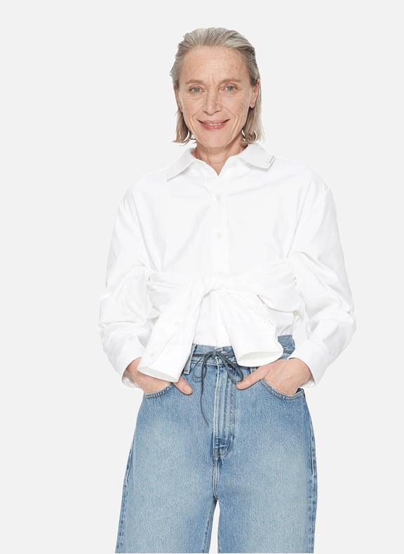 Four-sleeve cotton Shirt White by ALEXANDER WANG ALEXANDER WANG Four-sleeve cotton Shirt White