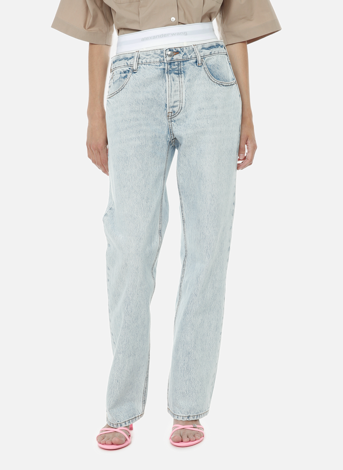 Brief layer straight-cut jeans ALEXANDER WANG