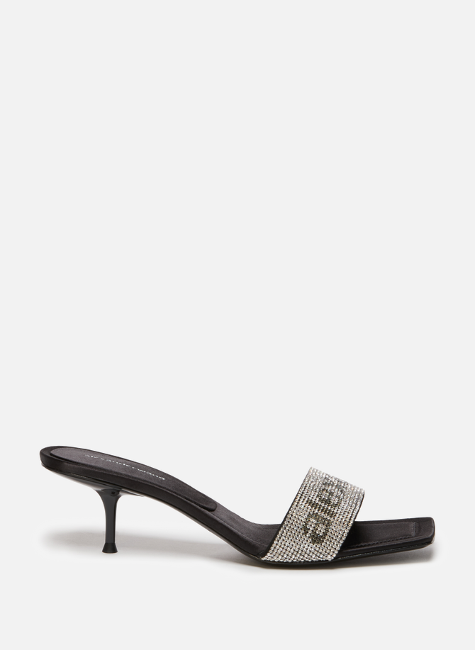 Jessie Crystal Leather Mules ALEXANDER WANG